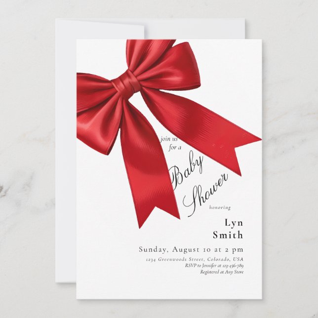 Convite Arco de coquete rosa elegante (Frente)