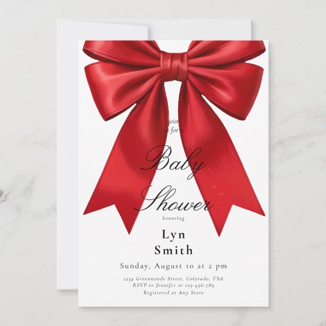 Convite Arco de coquete rosa elegante (Frente)