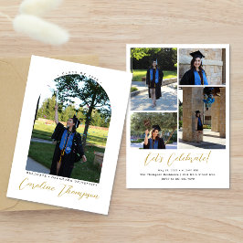 Convite Arco de Foto Moderno e Colagem Graduação Roscado D