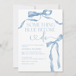 Convite Arco de Friso | Chá de panela azul e branco