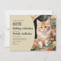 Arco de Gatinho Branco Amarelo 80º Aniversário