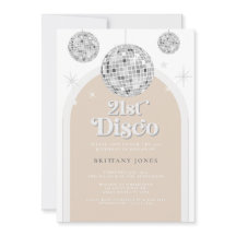 Arco de glitter disco retrô prateado do século 21