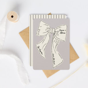 Convite arco de lavanda salvar a data do casamento