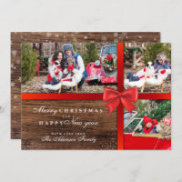 Arco de Natal Russo de Madeira e Fita Vermelha| 3