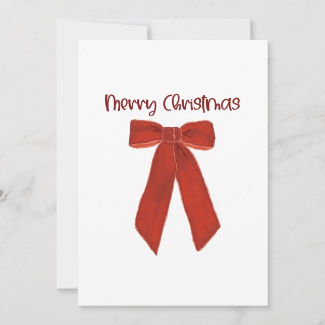 Convite Arco de Natal Vermelho com Texto Feliz Natal (Frente)