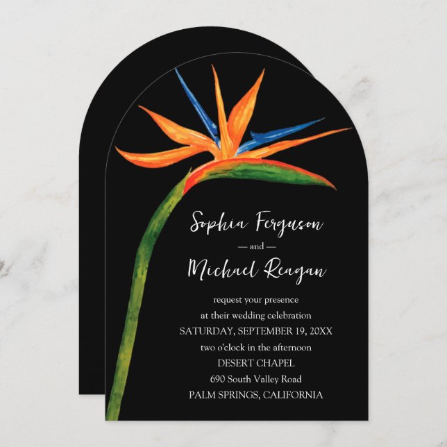 Convite Arco de Noiva do Paraíso (Frente/Verso)