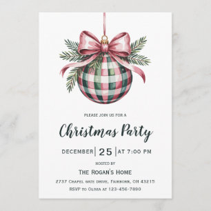 Convite Arco de Ornamento de Natal em Aquarela Festa de Fé