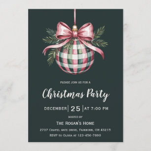 Convite Arco de Ornamento de Natal em Aquarela Festa de Na