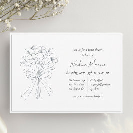 Convite Arco e ventilador desenhados à mão Whimsical