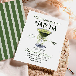 Convite Arco Elegante Te Ama Tão Chá de fraldas De Matcha
