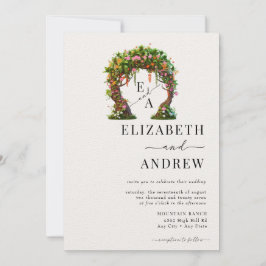 Convite Arco Floral | Casamento de árvores