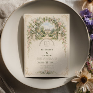 Convite Arco Floral Casamento no Jardim Inglês