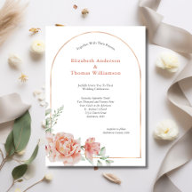 Arco Floral Rosa Bege Elegante Casamento