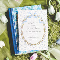 Arco Floral Vintage Azul Chá de Bebê Menino