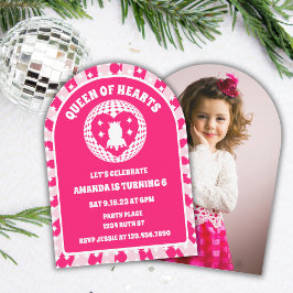 Convite Arco Fotográfico de Aniversário da Rainha Rosa de 