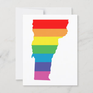 Convite arco-íris do vermont