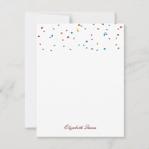 Convite Arco-Íris Faux Foil Confetti — Material de Lan