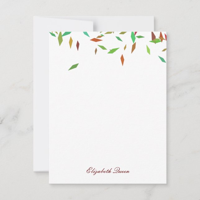 Convite Arco-Íris Faux Foil Confetti — Material de Lançame (Frente)