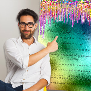 Convite Arco-Íris - Leite com Glitter 16ª Sereia Unicór