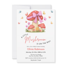 Arco Íris Rosa Floral Um Cogumelo Chave de Bebê