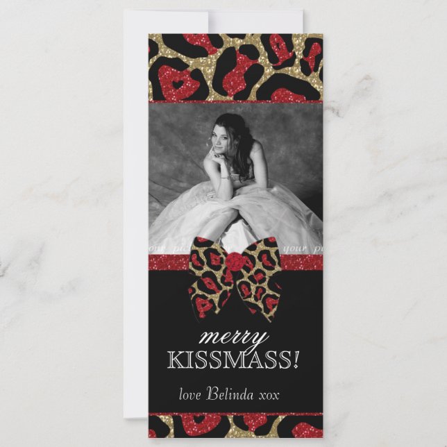 Convite Arco Leopard Quinceanera Natal (Frente)