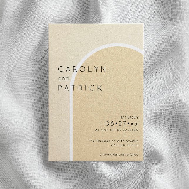 Convite Arco minimalista | Casamento (Criador carregado)