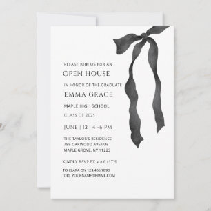 Convite Arco mínimo moderno Elegante Graduação em Casa Abe