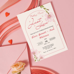 Convite Arco Nada Chique Apenas Amor Casamento