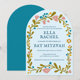 Convite Arco Personalizado Desenho Frio Wreath Bat Mitzvah