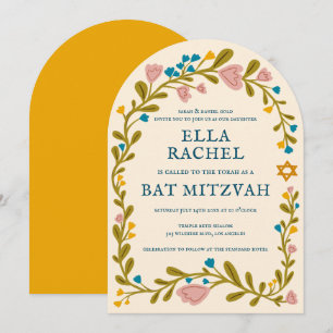 Convite Arco Personalizado Desenho Frio Wreath Bat Mitzvah