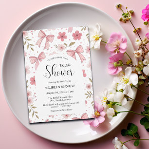 Convite Arco Pink e Chá de panela Floral