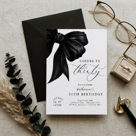 Convite Arco Preto Aniversário de 30 anos