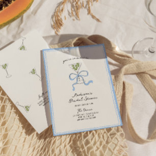 Convite Arco Quirky Martini Chá de panela Desenhado