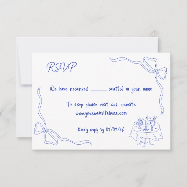 Convite Arco Retroativo Contemporâneo Desenhado à Mão Únic (Frente)