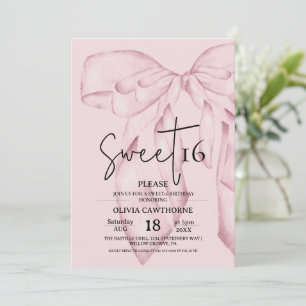 Convite Arco Rosa Aniversário de 16 anos ⎮ Moderno Elegant