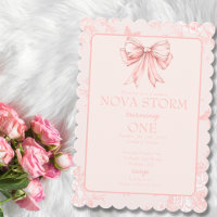 Arco rosa Coquette Whimsy Toile - Milestone Aniver