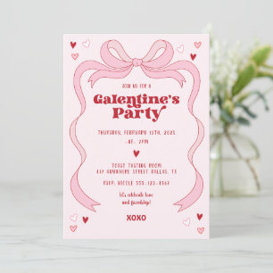 Convite Arco rosa do Brunch Party Galentine