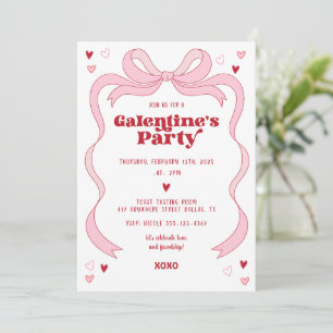 Convite Arco rosa do Brunch Party Galentine