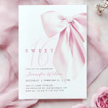 Convite Arco Rosa Doce 16 Aniversário<br><div class="desc">Apresentando o Convite de Aniversário do Doce do Arco Rosa 16 Este convite elegante apresenta um arco cor-de-rosa pincelado encantador e uma fonte elegante de script.</div>