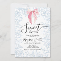 arco rosa e azul Doce Dezesseis Aniversário