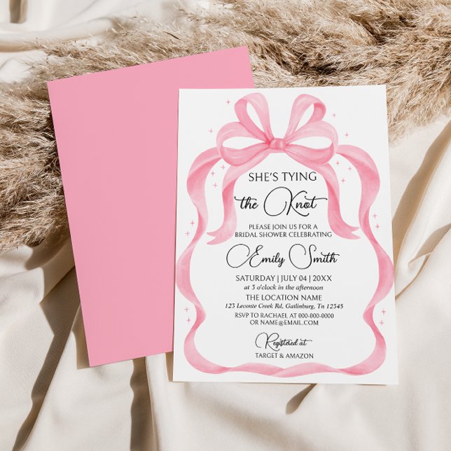 Convite Arco rosa Ela é Chá de panela Casando (Criador carregado)