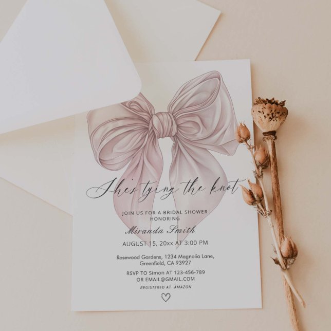 Convite Arco rosa Ela é Chá de panela Casando (Criador carregado)