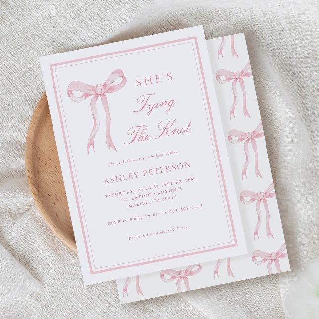 Convite Arco rosa Ela é Chá de panela Casando (Criador carregado)