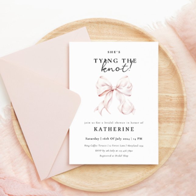 Convite Arco rosa Ela é Chá de panela Casando (Criador carregado)