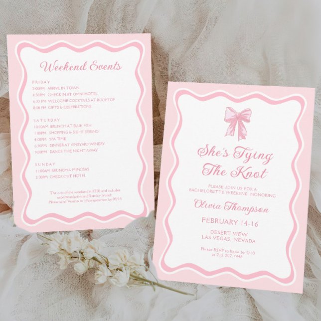 Convite Arco rosa Ela é Festa de solteira Casando (Criador carregado)