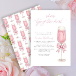 Convite Arco Rosa Esmagado Ela é Chá de panela Casando