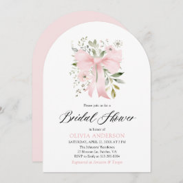 Convite Arco rosa moderno Chá de panela oral