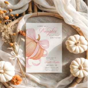 Convite Arco rosa Pequeno Chá de fraldas Elegante de Abóbo