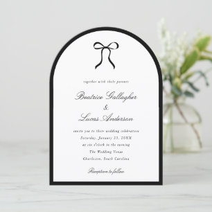 Convite Arco Simples Casamento Clássico