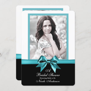 Convite Arco Teal Turquoise Chá de panela de Fotos